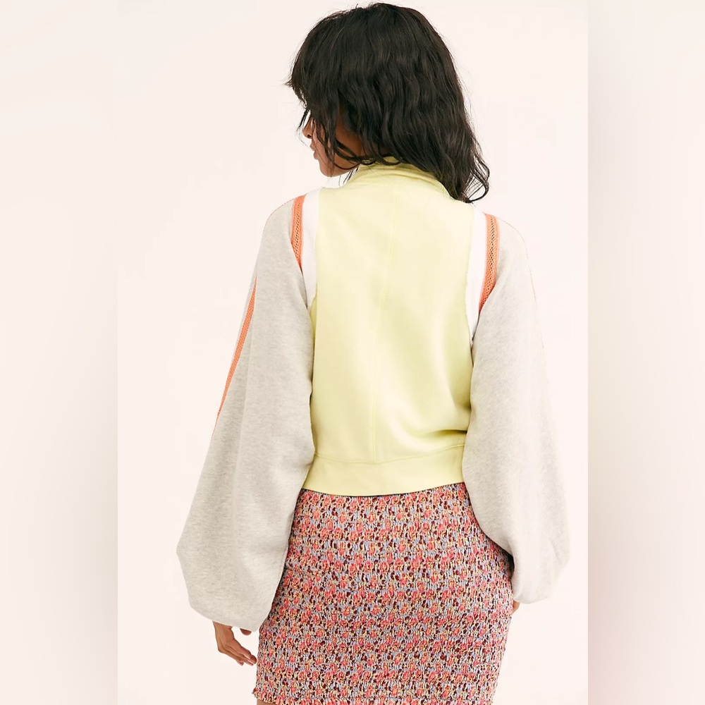 NWT Free People Relay Jacket In Yellow - Picture 2 of 9